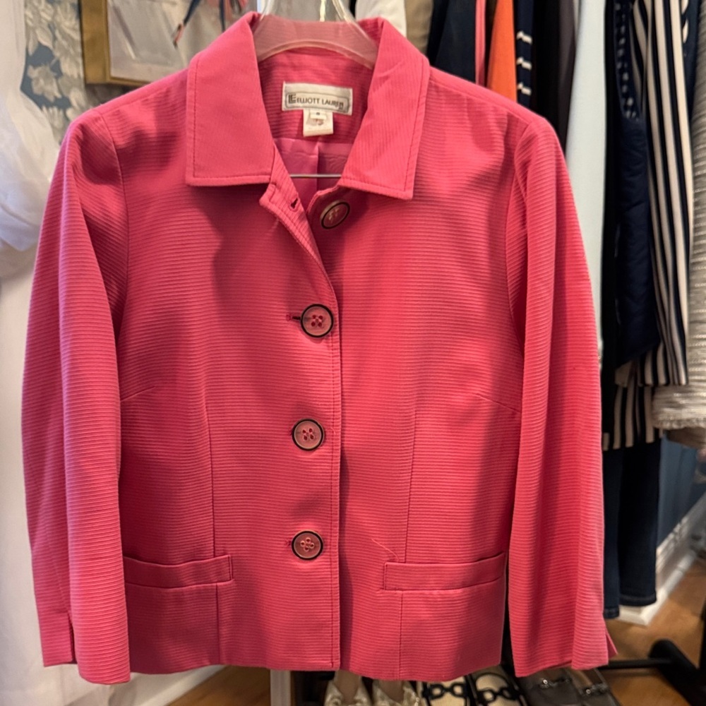 Elliott Lauren Vibrant Pink Blazer work weekends